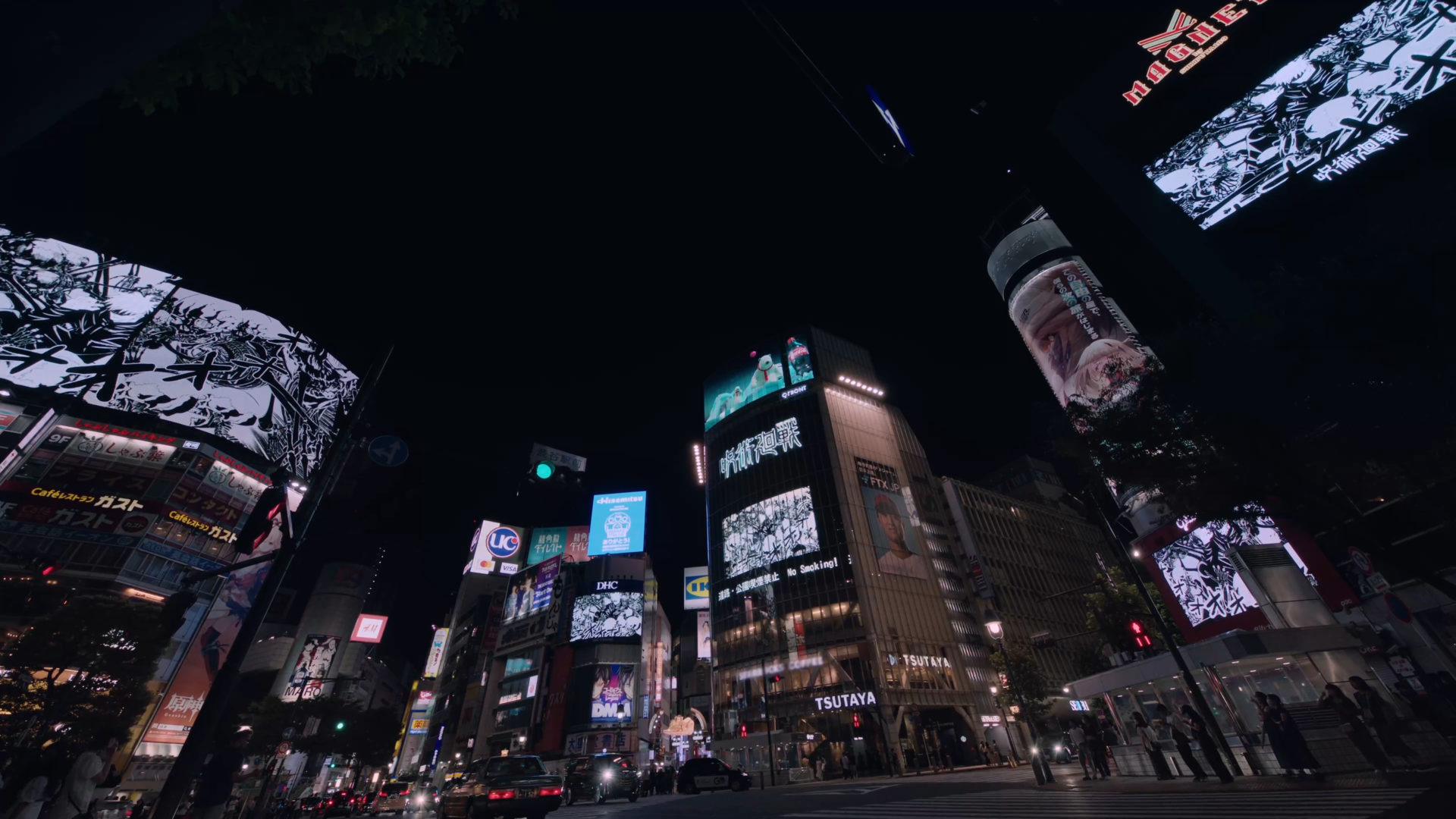 集英社 — 呪術廻戦 渋谷13面連動デジタルサイネージ